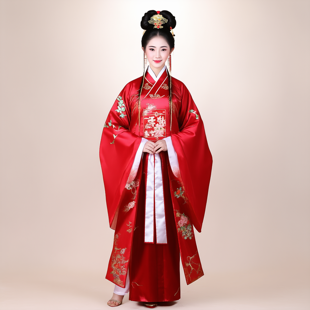AI-generated Chinese traditional clothing