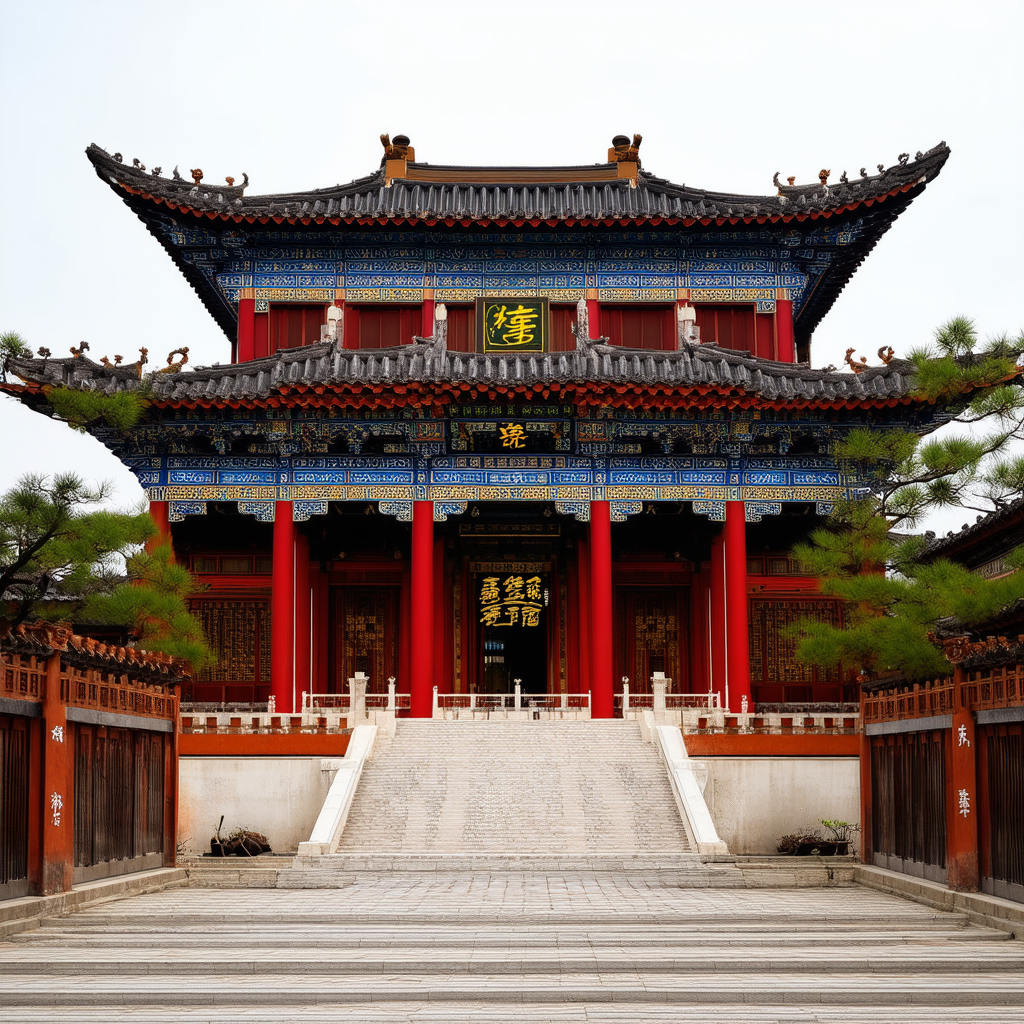 AI-generated Chinese architecture