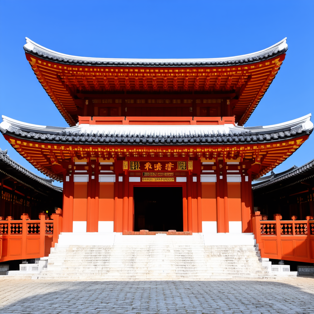 AI-generated Korean architecture