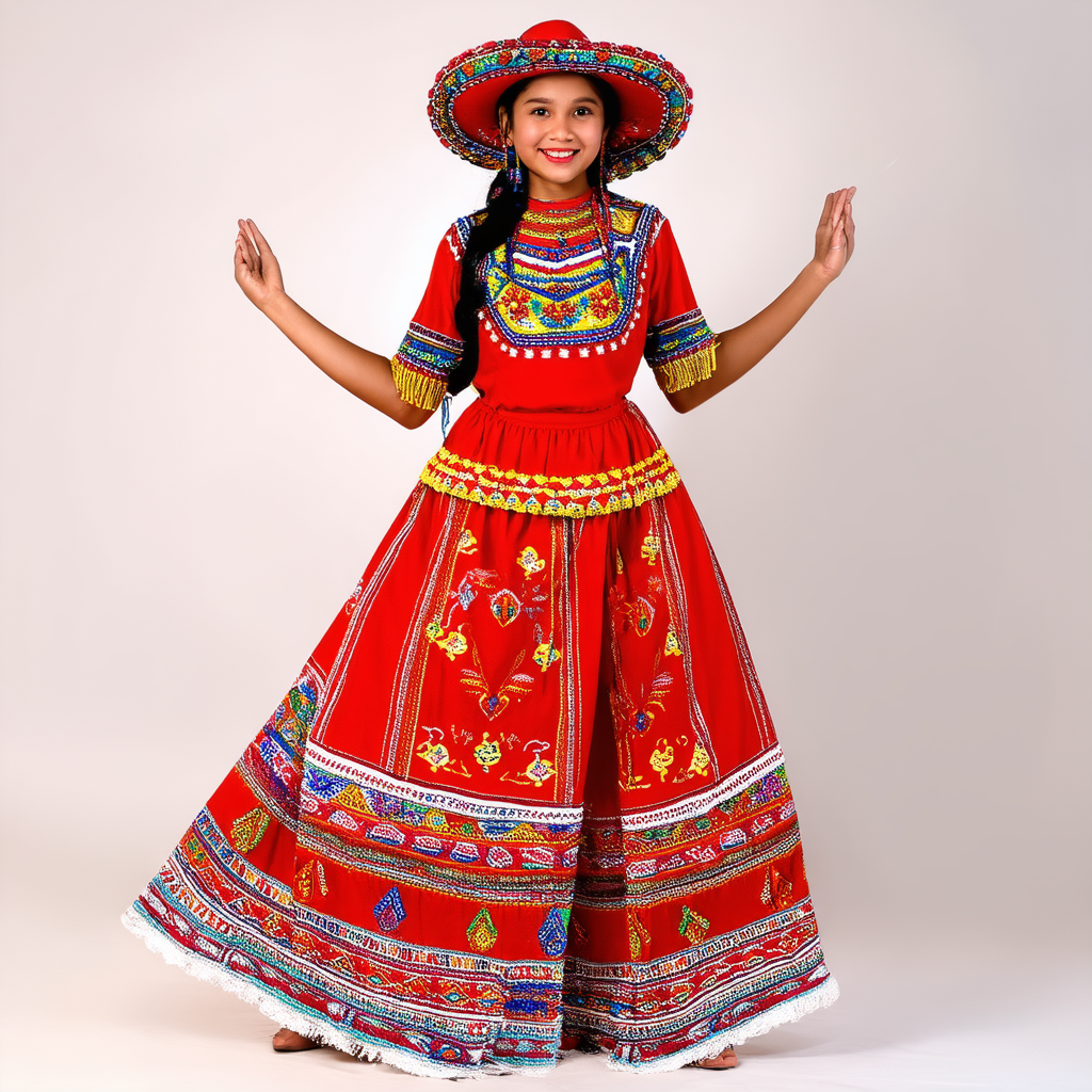 AI-generated Mexican traditional clothing