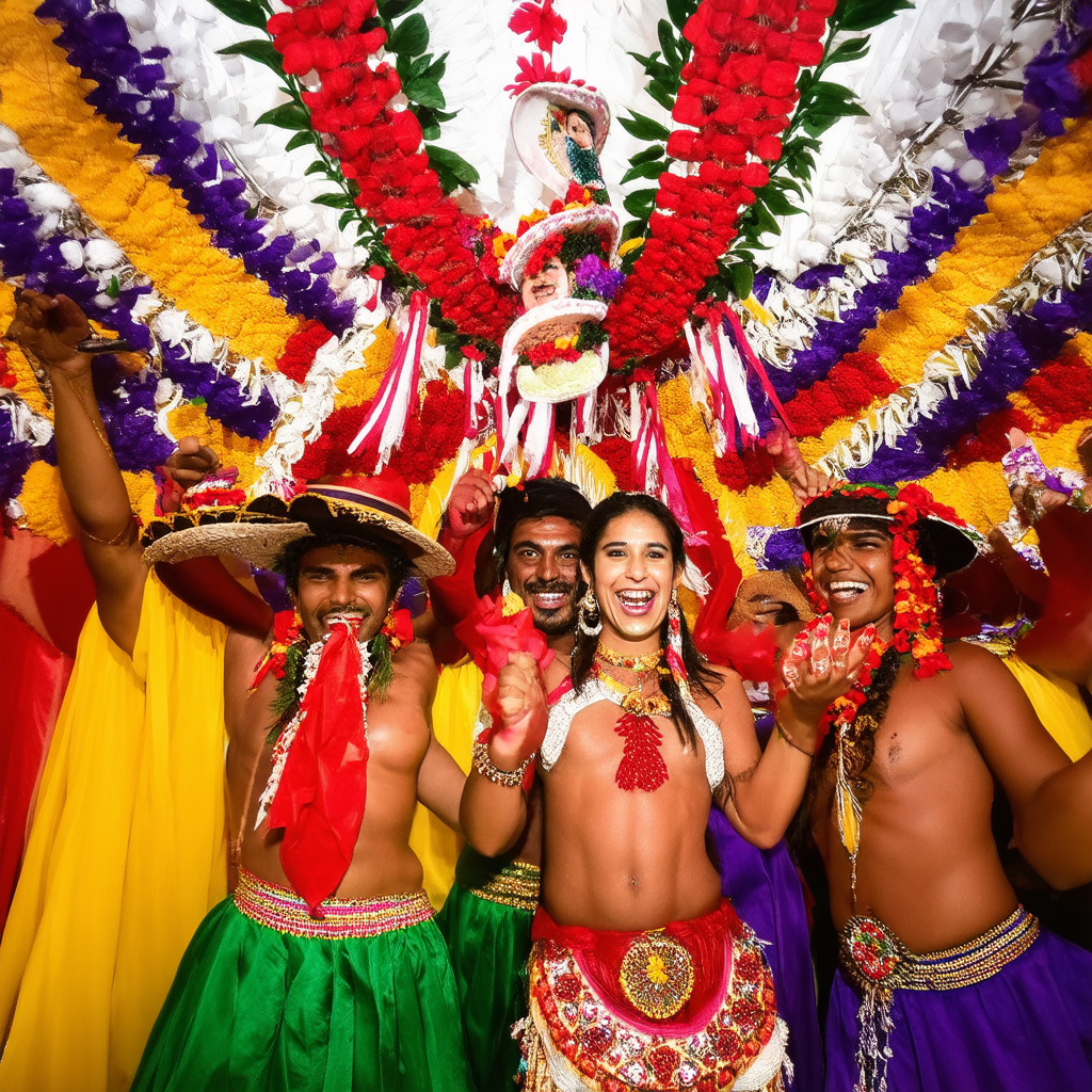 AI-generated Mexican celebration