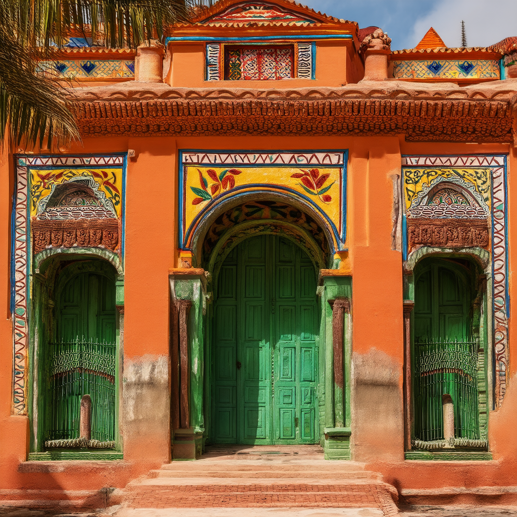 AI-generated Mexican architecture