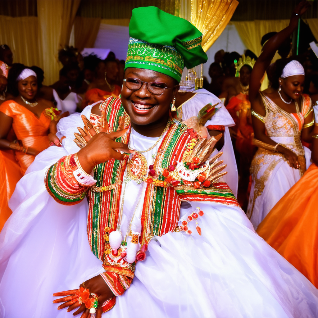 AI-generated Nigerian celebration